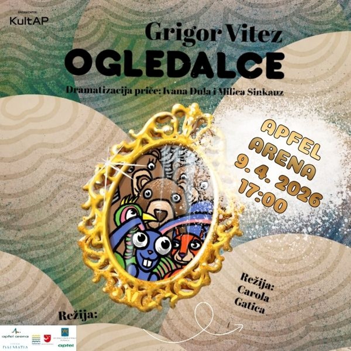 Vesela avantura za najmlađe u Apfel Areni: Stiže predstava 'Ogledalce' Kazališta lutaka Zadar