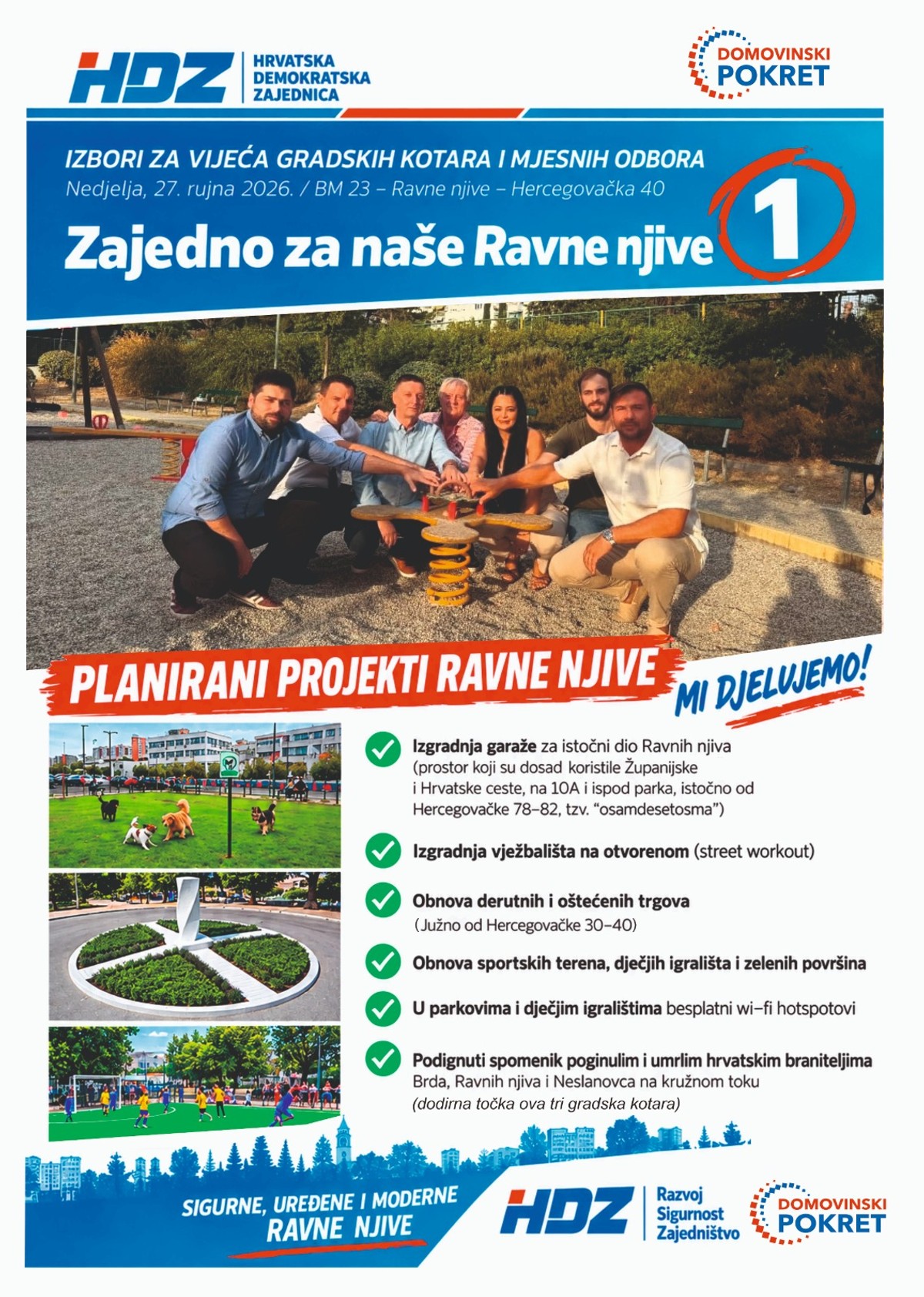 Mirko Ramljak predstavio prioritete liste HDZ-a i DP-a za Ravne njive