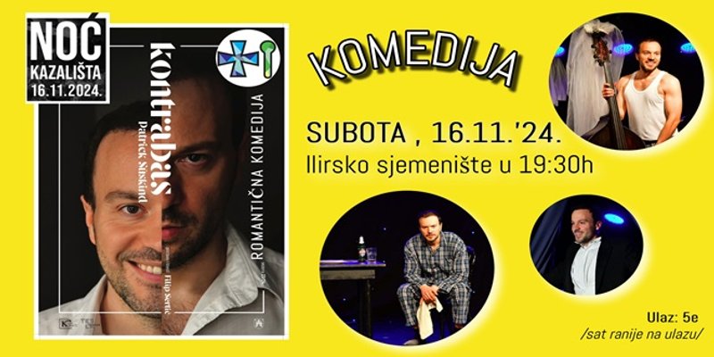 Noć kazališta u Omiš dovodi predstavu Kontrabas