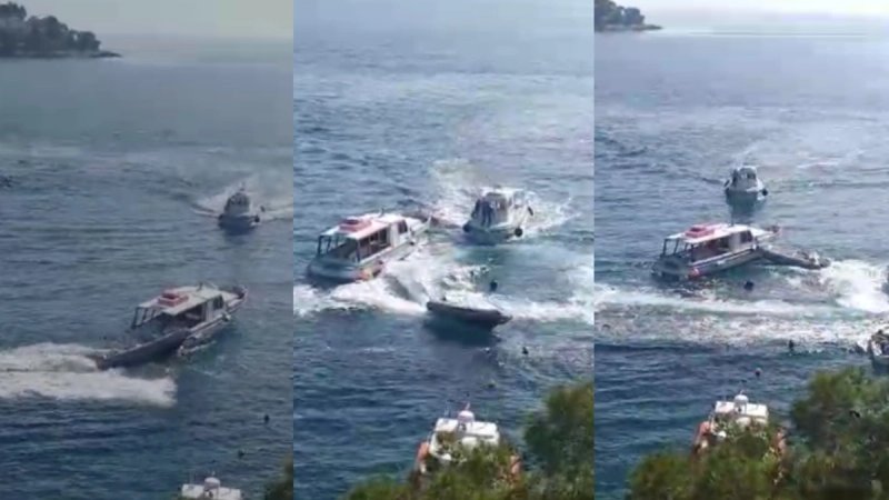 UZNEMIRUJUĆI VIDEO: Gliser na Hvaru udario u dva broda pa u obalu!