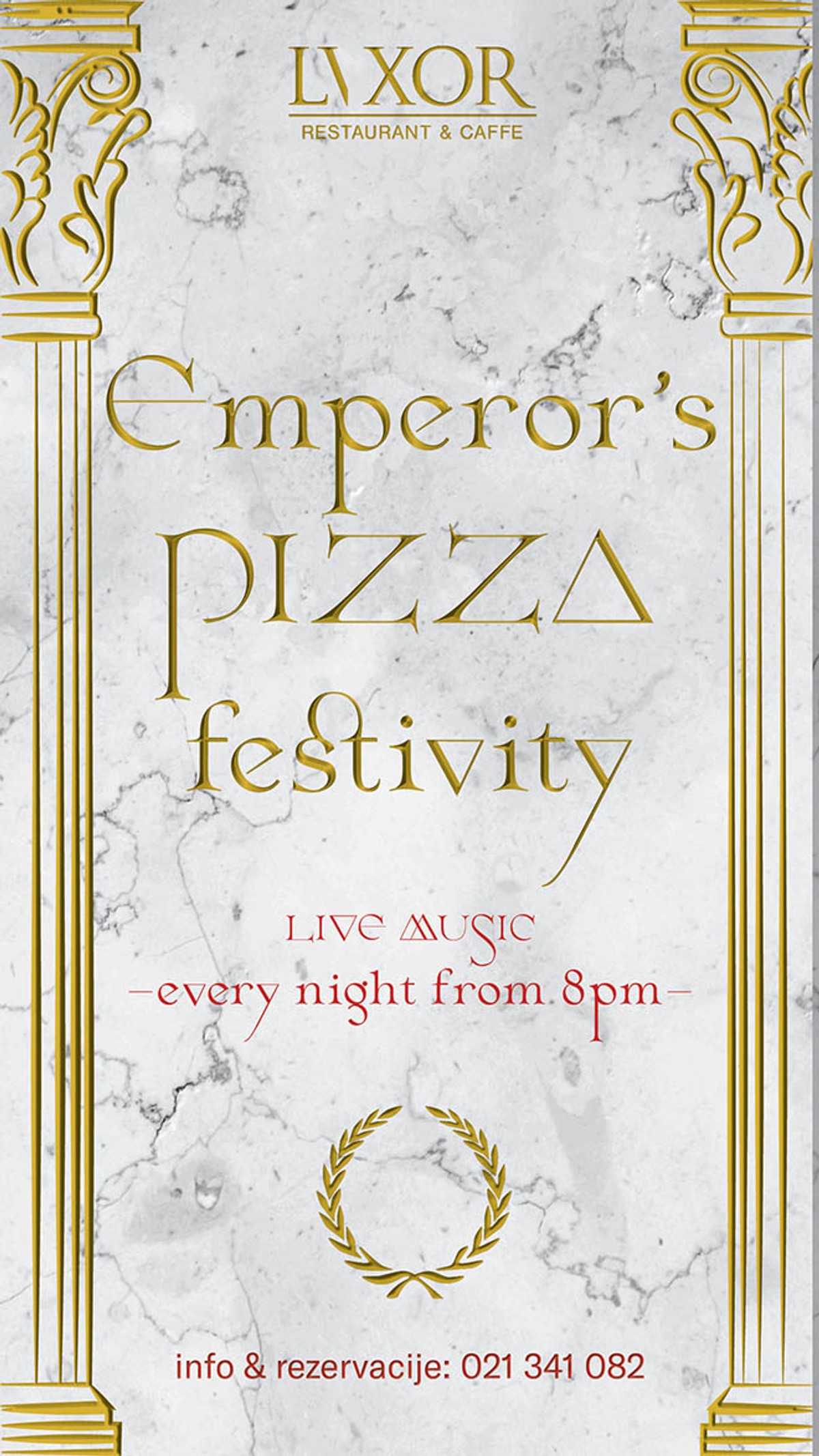 Vikend za ljubitelje pizza u restoran/kavani Lvxor po cijeni od 6,99 eura (52,63 kn)