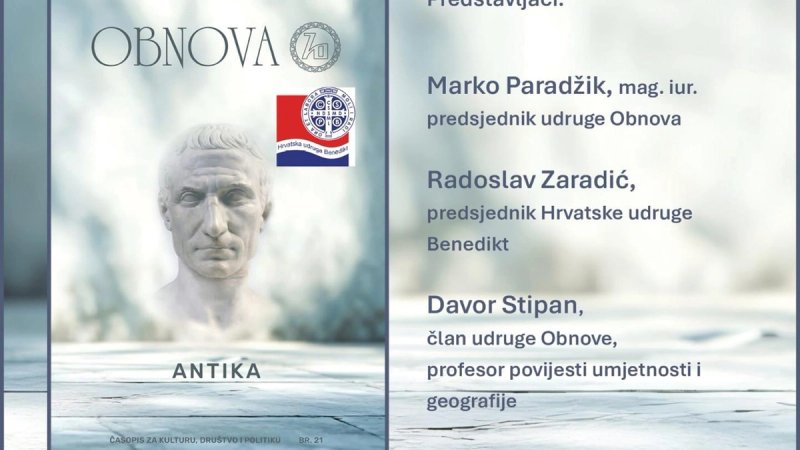 U ponedjeljak predstavljanje 21. broja časopisa Obnova u Splitu