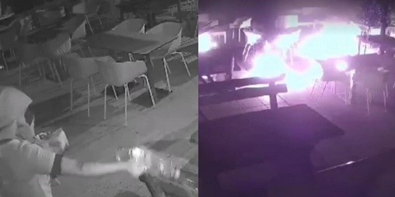 Usred noći zapaljen plažni objekt u Strožancu, pogledajte snimke