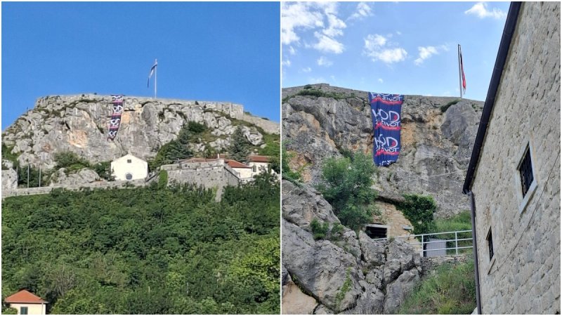 Zastava Hoda za život zavijorila se na Kninskoj tvrđavi