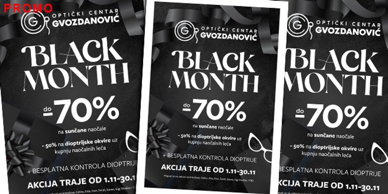 OPTIČKI CENTAR GVOZDANOVIĆ 'Ne trebate čekati Black Friday!'