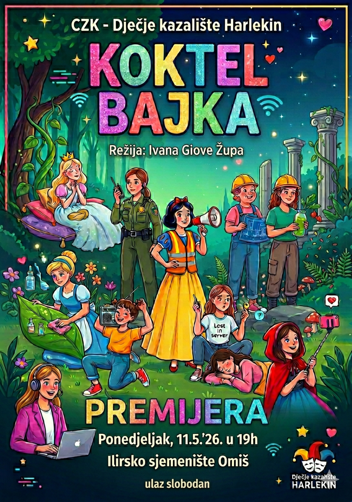 Kazalište Harlekin priprema premijeru predstave 'Koktel bajka'