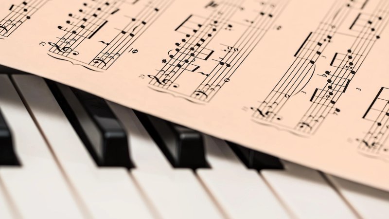 glazba muzika klavir note