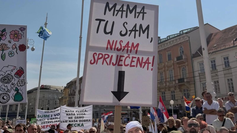 Thompson nije viđen na prosvjedu, ali nije moglo proći bez njega...