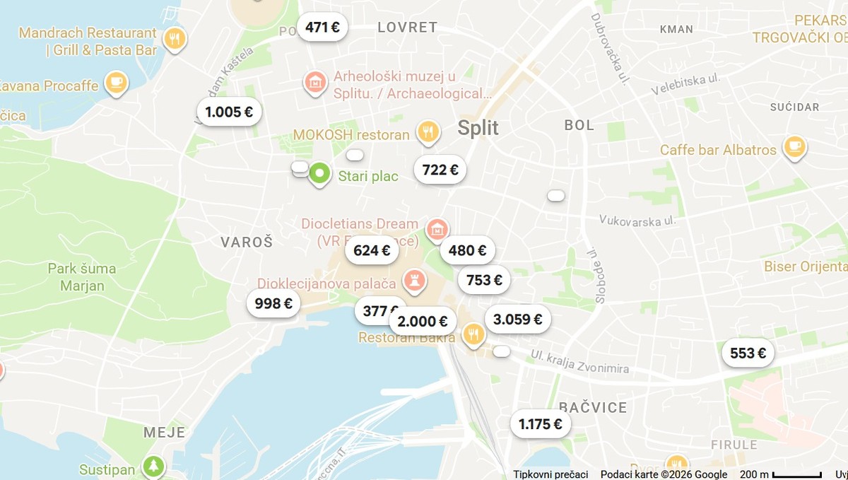 Bez klime, bez interneta, dva dana - 700 eura! Pogledali smo koliko tijekom Ultre košta spavanje u Splitu