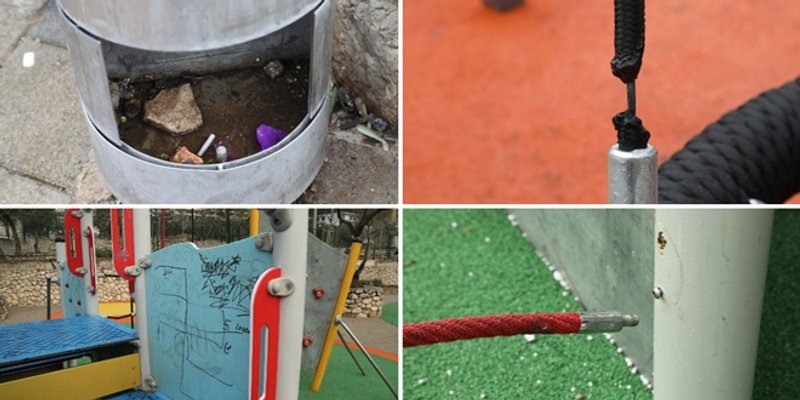 VANDALIZAM U MAKARSKOJ Potpuno uništeno novouređeno dječje igralište