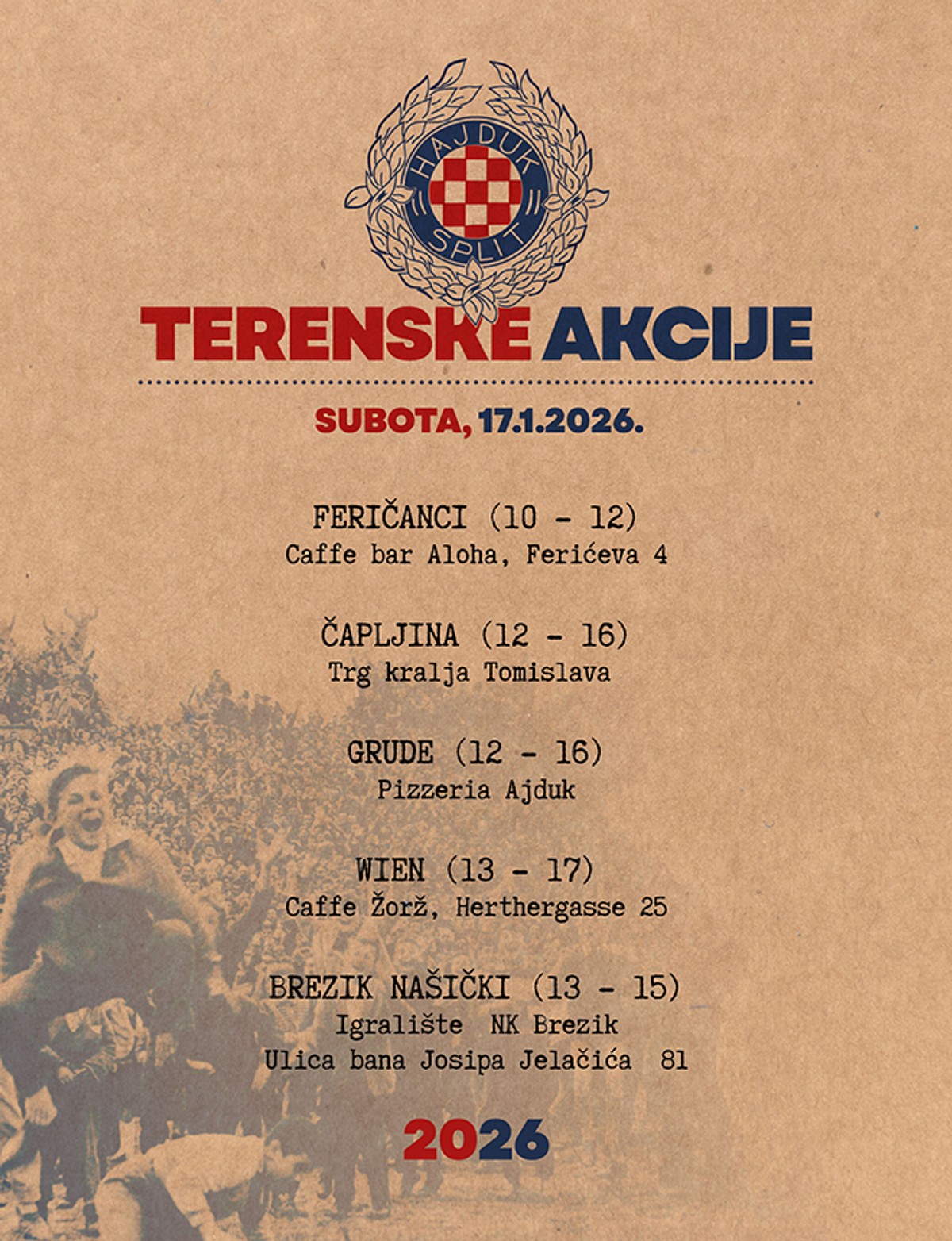 Provjerite gdje se sve ovog vikenda možete učlaniti u Hajduk