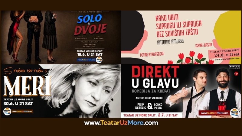 Ulaznice Teatra uz more u prodaji: 'Ovo ljeto stižu brojni kazališni hitovi, premijere, koncert Meri Cetinić...'