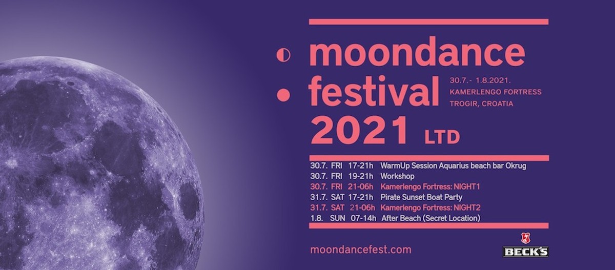 MOONDANCE FESTIVAL Objavljuje finalni line up, lokacije, ulaznice, covid propusnice i novu web stranicu