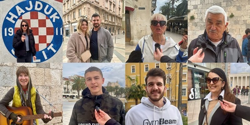 VIDEO Splićani pred našom kamerom čestitali 113. rođendan Hajduku, bilo je i pjesme