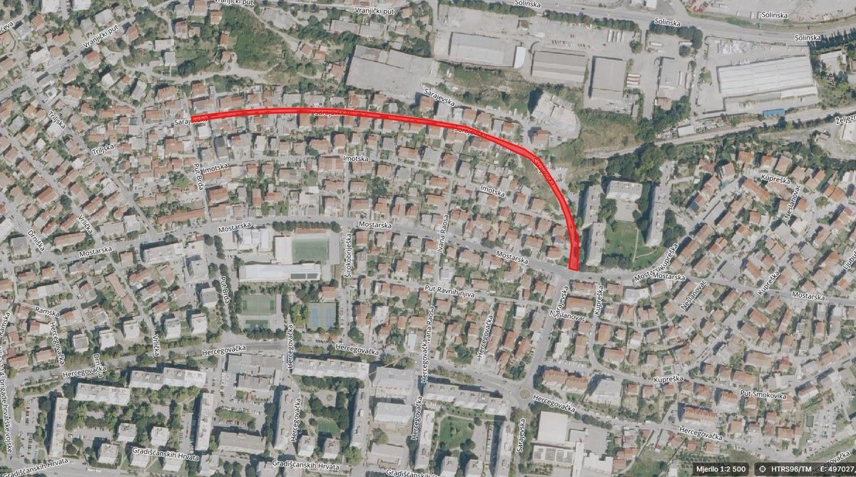 OD ČETVRTKA Započinju radovi u Sarajevskoj ulici u Splitu