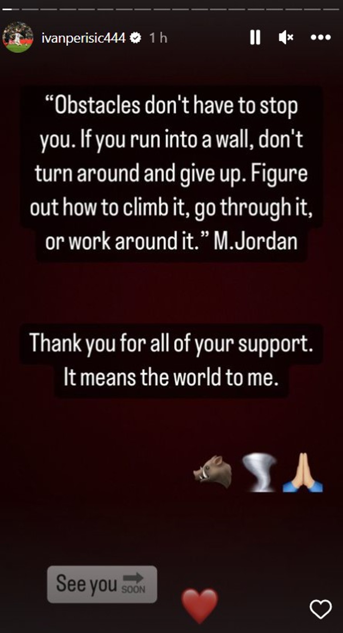 Nakon ozljede oglasio se Perišić