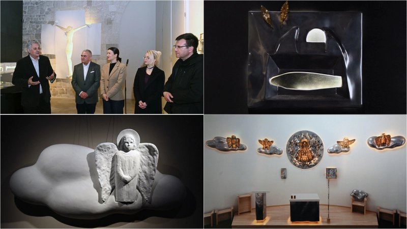FOTOGALERIJA Otvorena izložba 'Kiparski izričaji vjere' Damira Mataušića