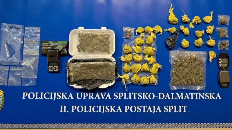 Maloljetnik uhićen u Splitu zbog preprodaje droge, određen mu istražni zatvor