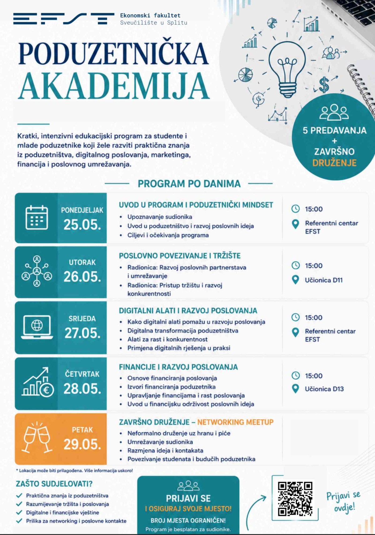PODUZETNIČKA AKADEMIJA: Prilika za mlade poduzetnike i studente!