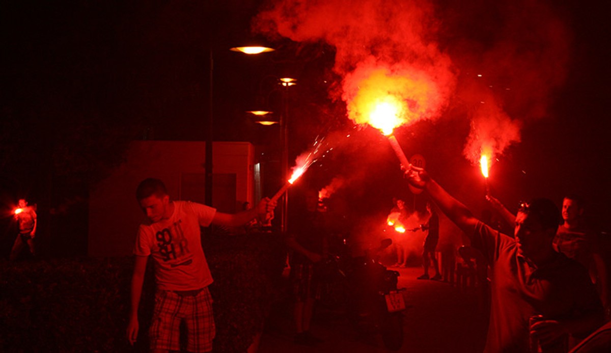 Slavlje nakon Hajdukove pobjede