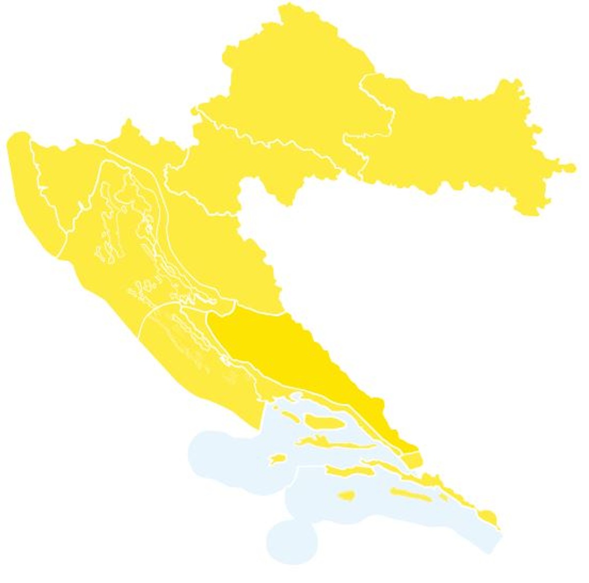 DHMZ JAVLJA Cijela Hrvatska sutra pod žutim upozorenjem