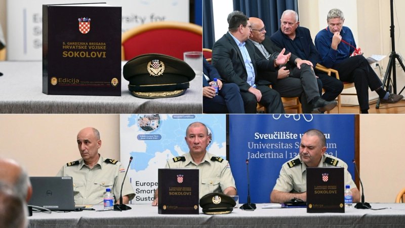 Na Sveučilištu u Zadru predstavljena monografija 5. gardijske brigade Hrvatske vojske 'Sokolovi'