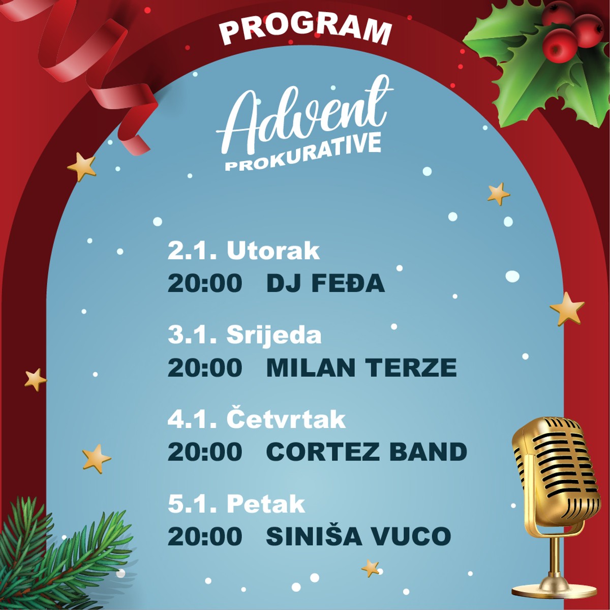 Pozovite sve žive na finale Adventa Prokurative!