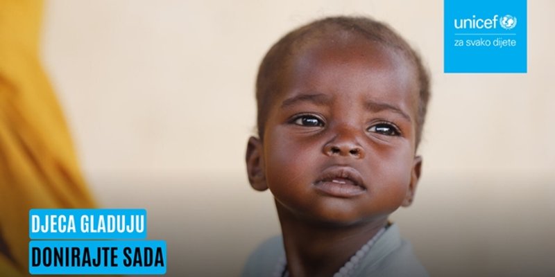 UNICEF pokrenuo humanitarnu kampanju za spas izgladnjele djece Sudana, Jemena i Gaze
