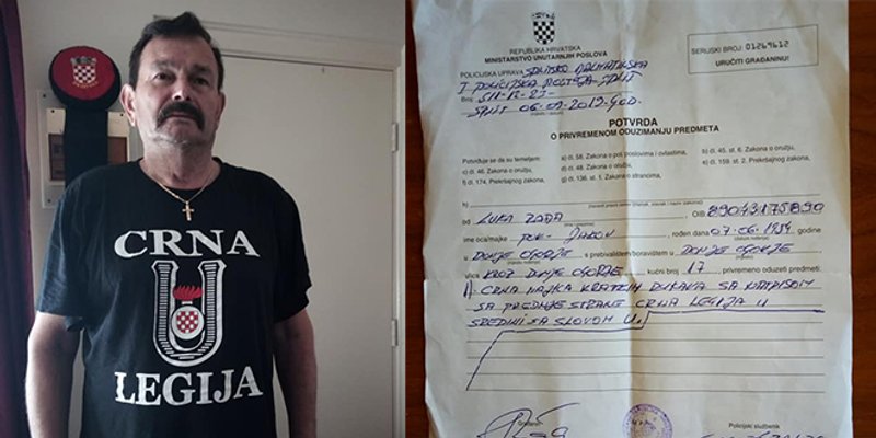HOS-ovac Luka Rađa: Skupila me policija na plaži zbog ustaške majice, toliko me šokiralo da sam završio u bolnici!