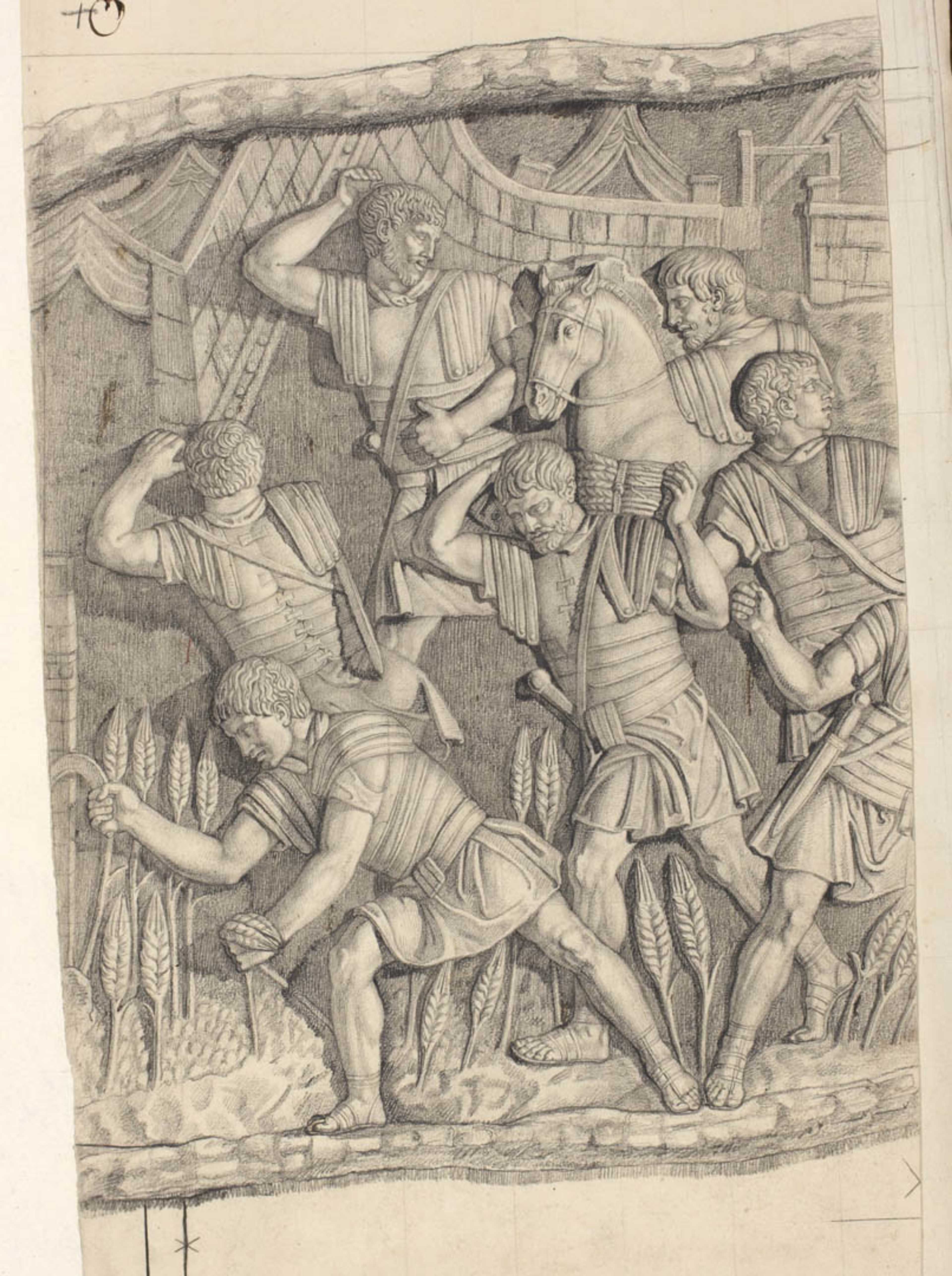 Approvvigionamento di grano dei soldati romani