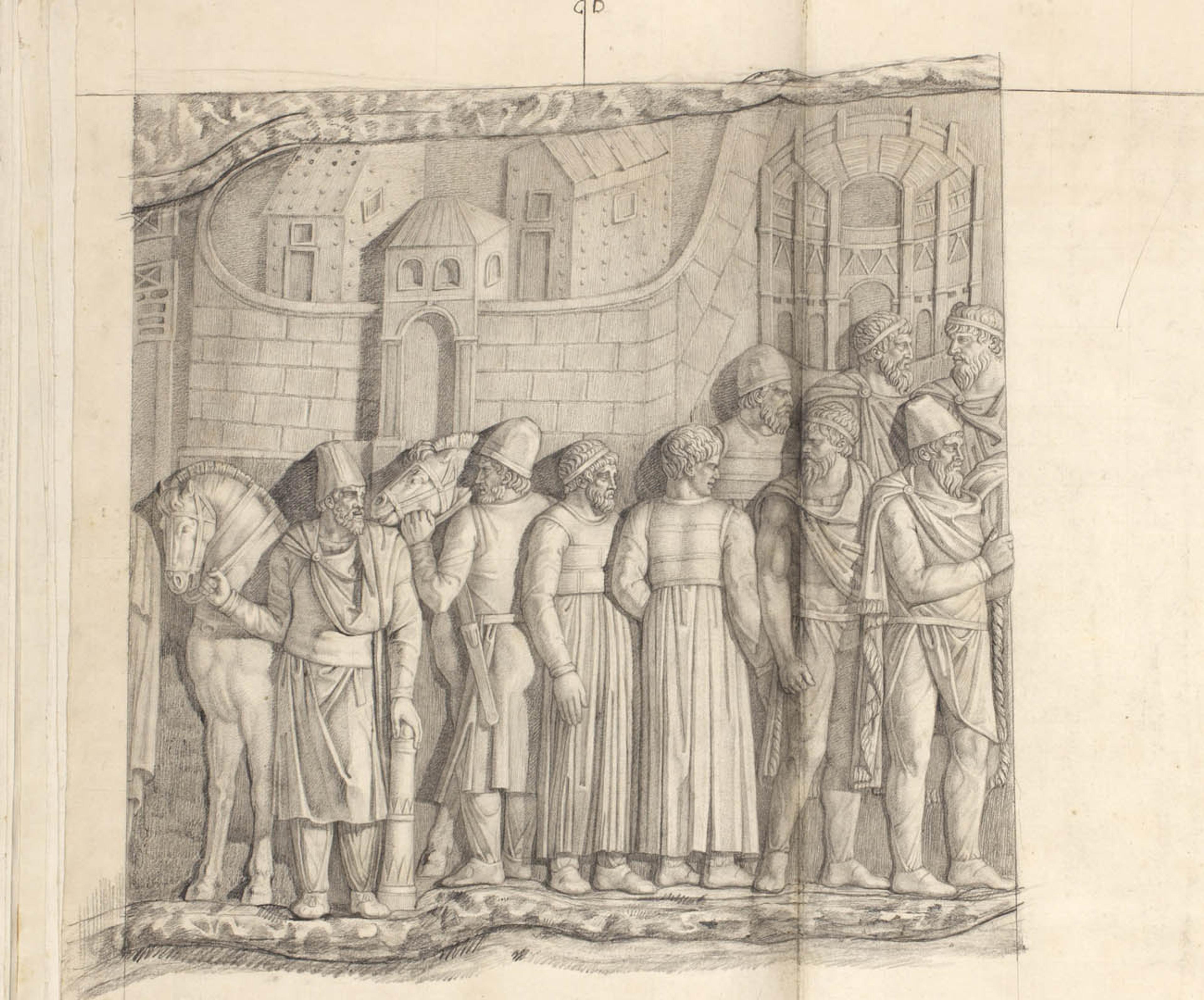 Trajan receives the submission of the Dacian chiefs 1 | Fondazione Santarelli