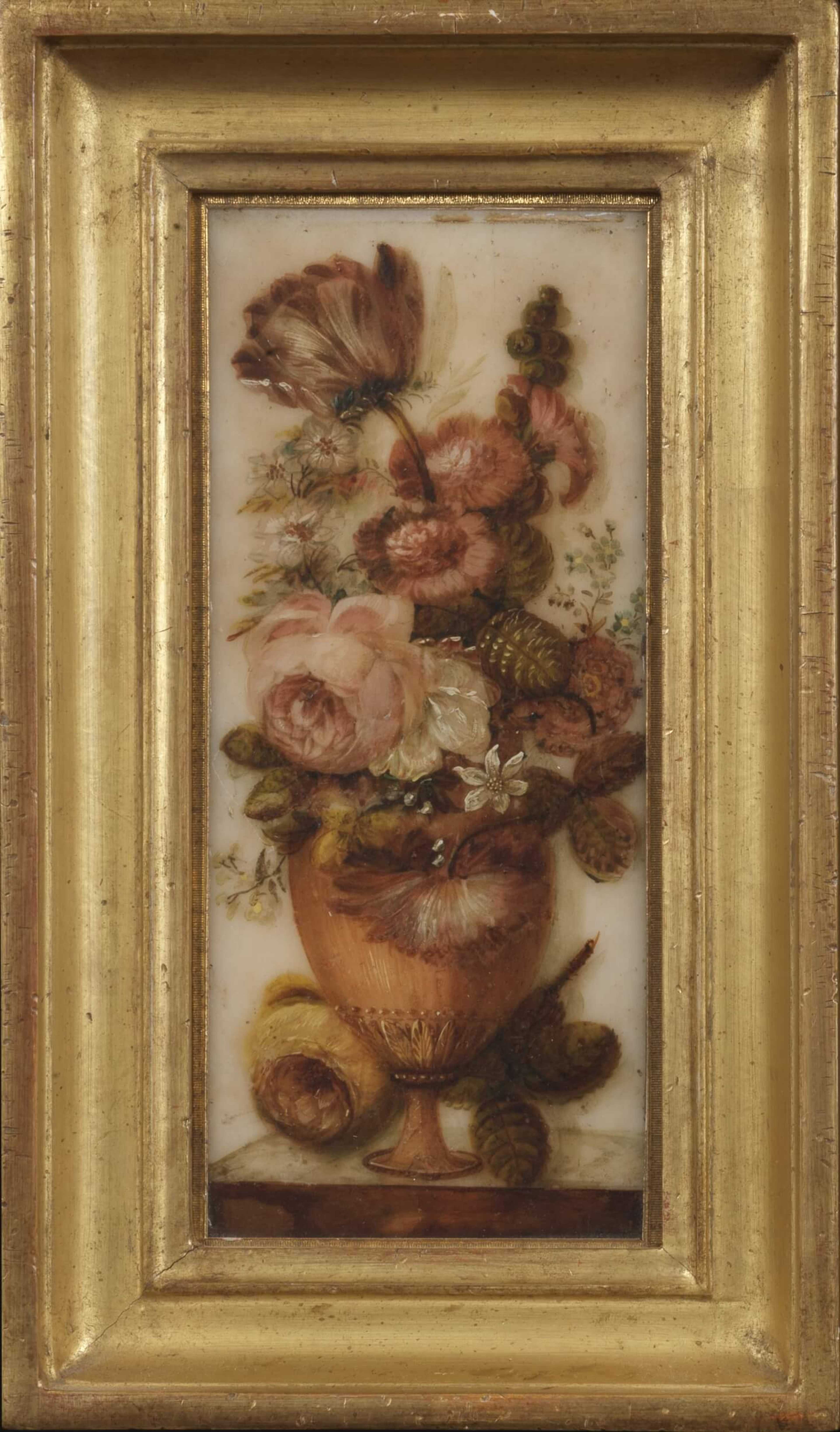 Vases with anemones, convolvulus jasmine and others