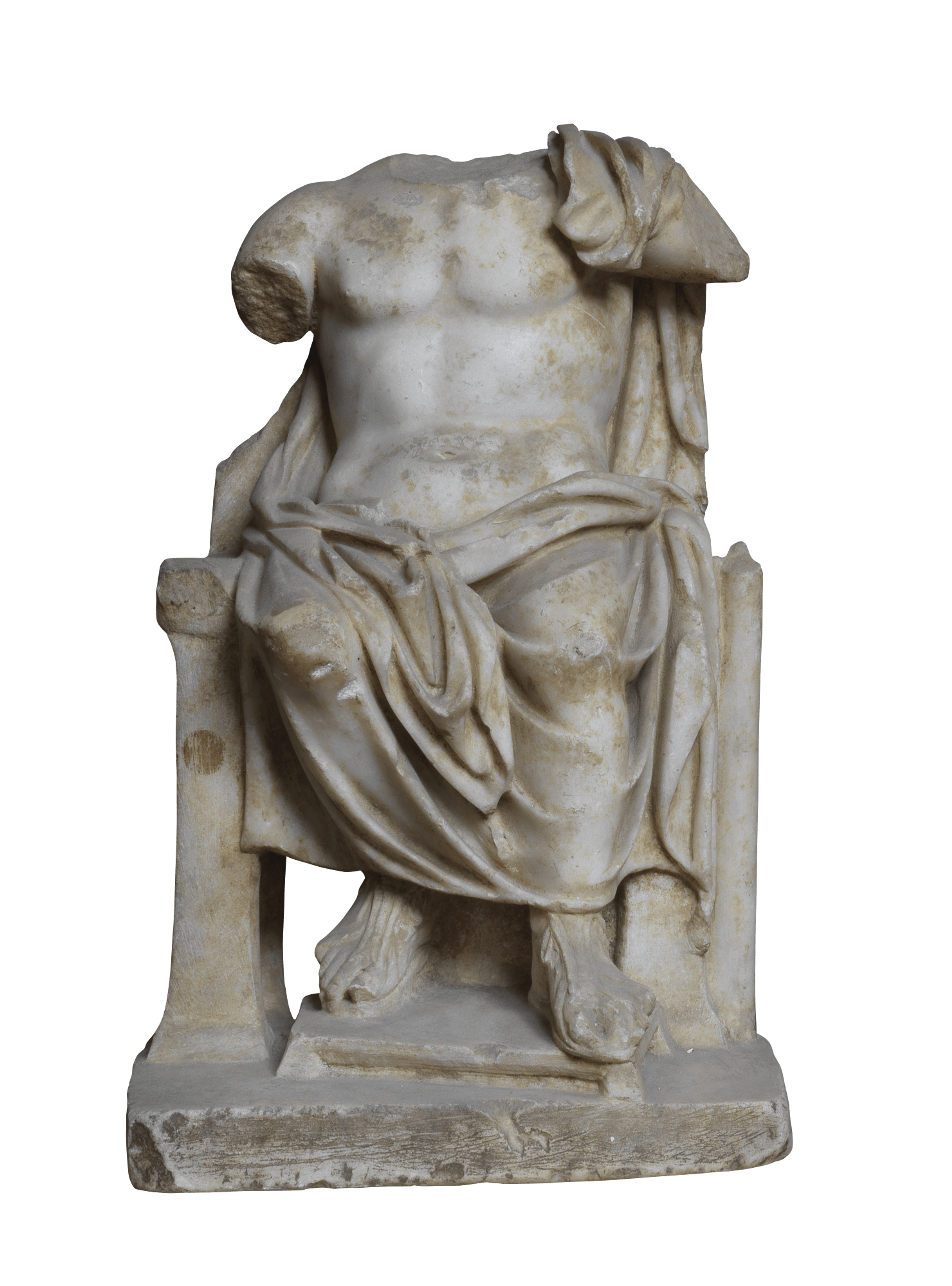 Headless statue of Capitoline Jupiter enthroned 1 | Fondazione Santarelli