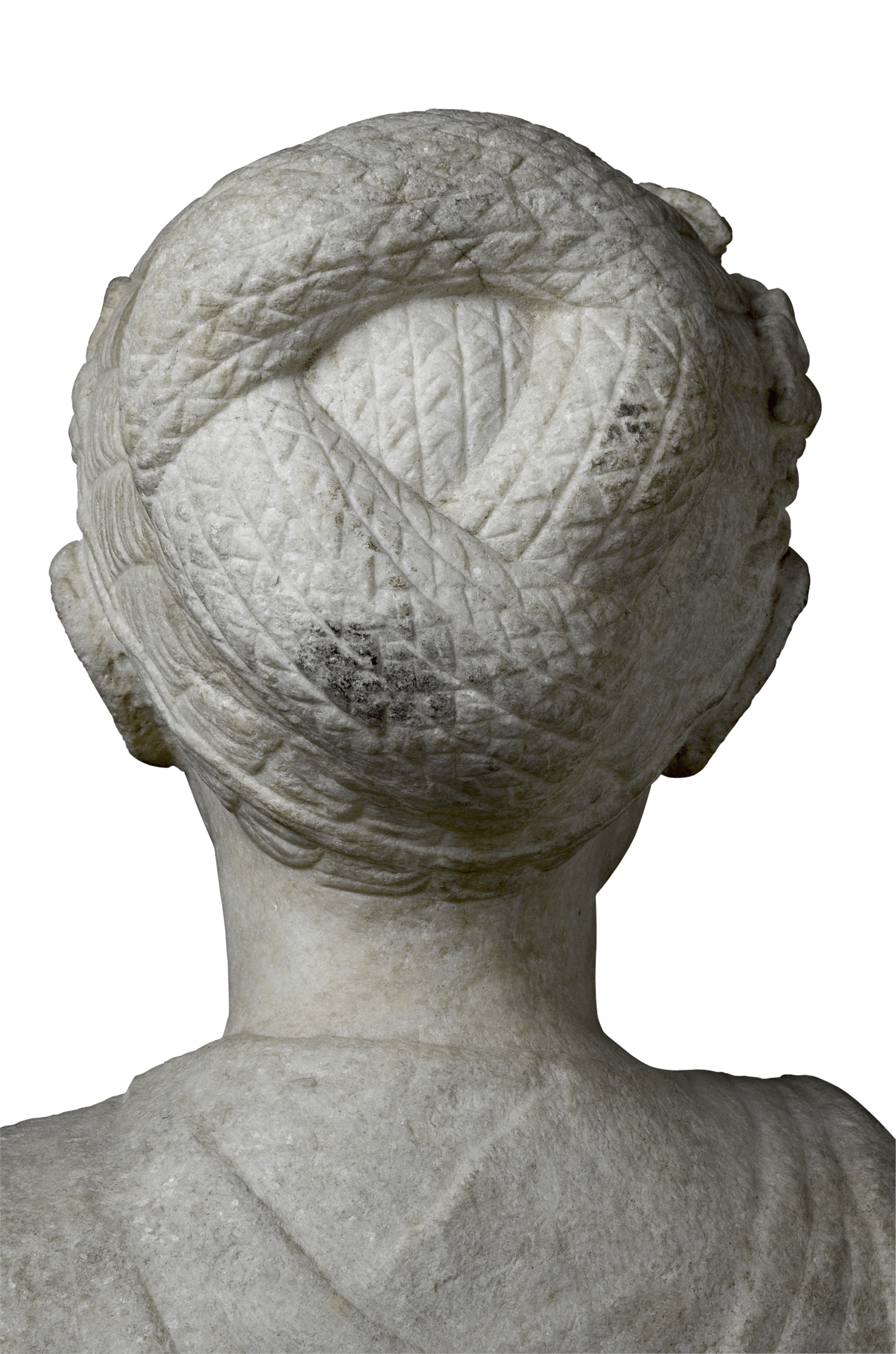 Statue of a maiden with portrait 4 | Fondazione Santarelli