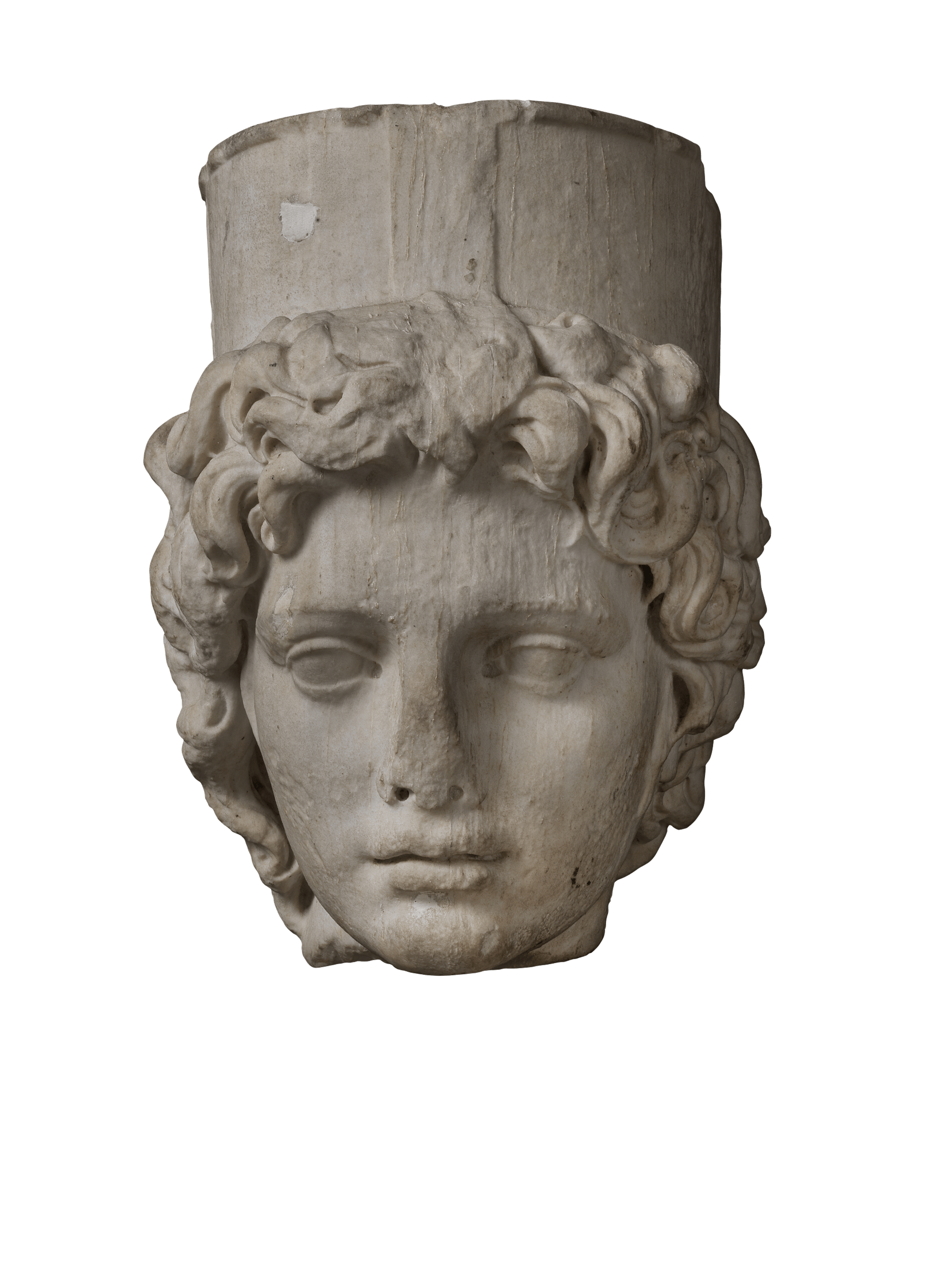 Monumental head of Thyche-Cybele