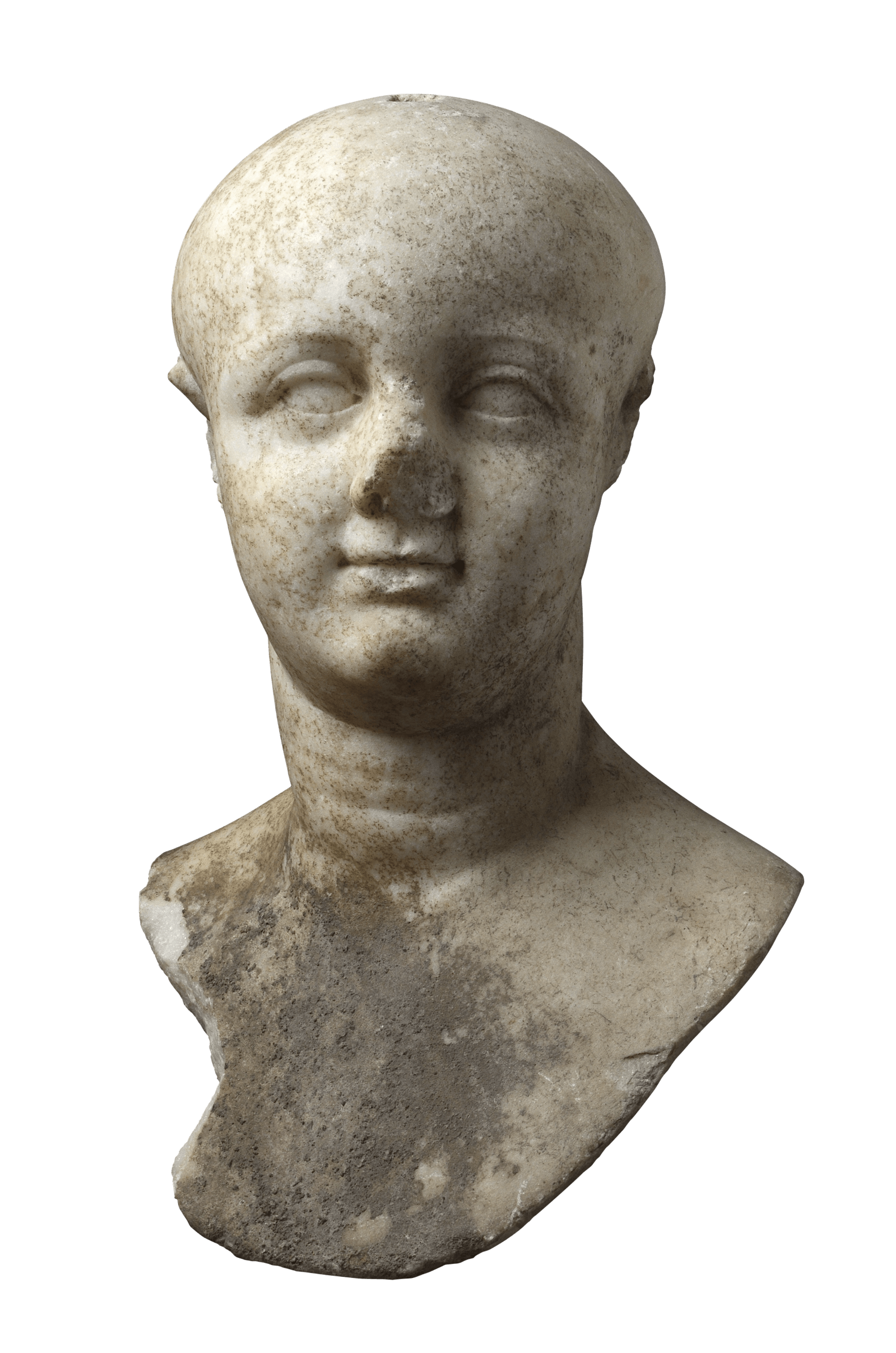 Bust of young man