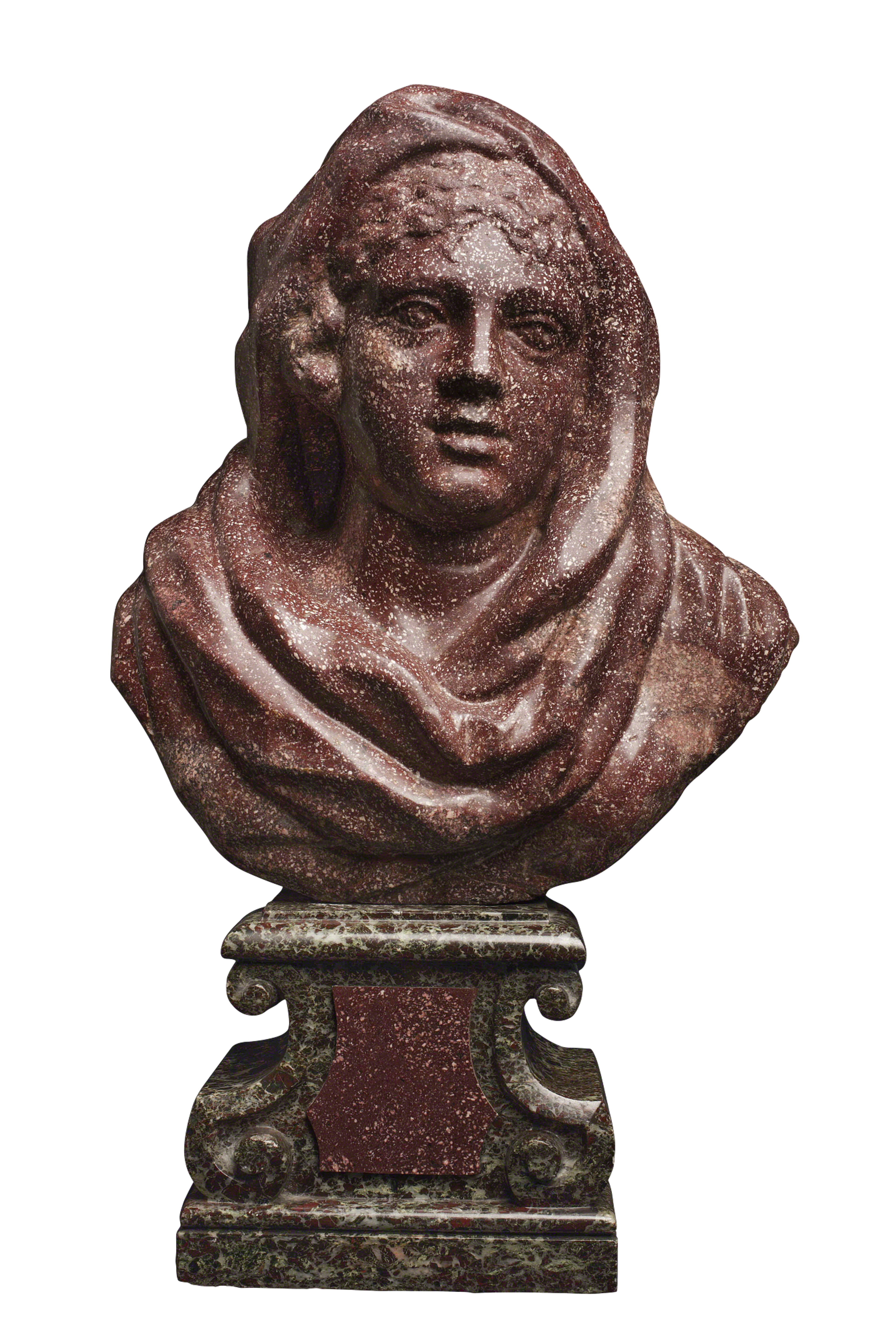 Veiled female bust