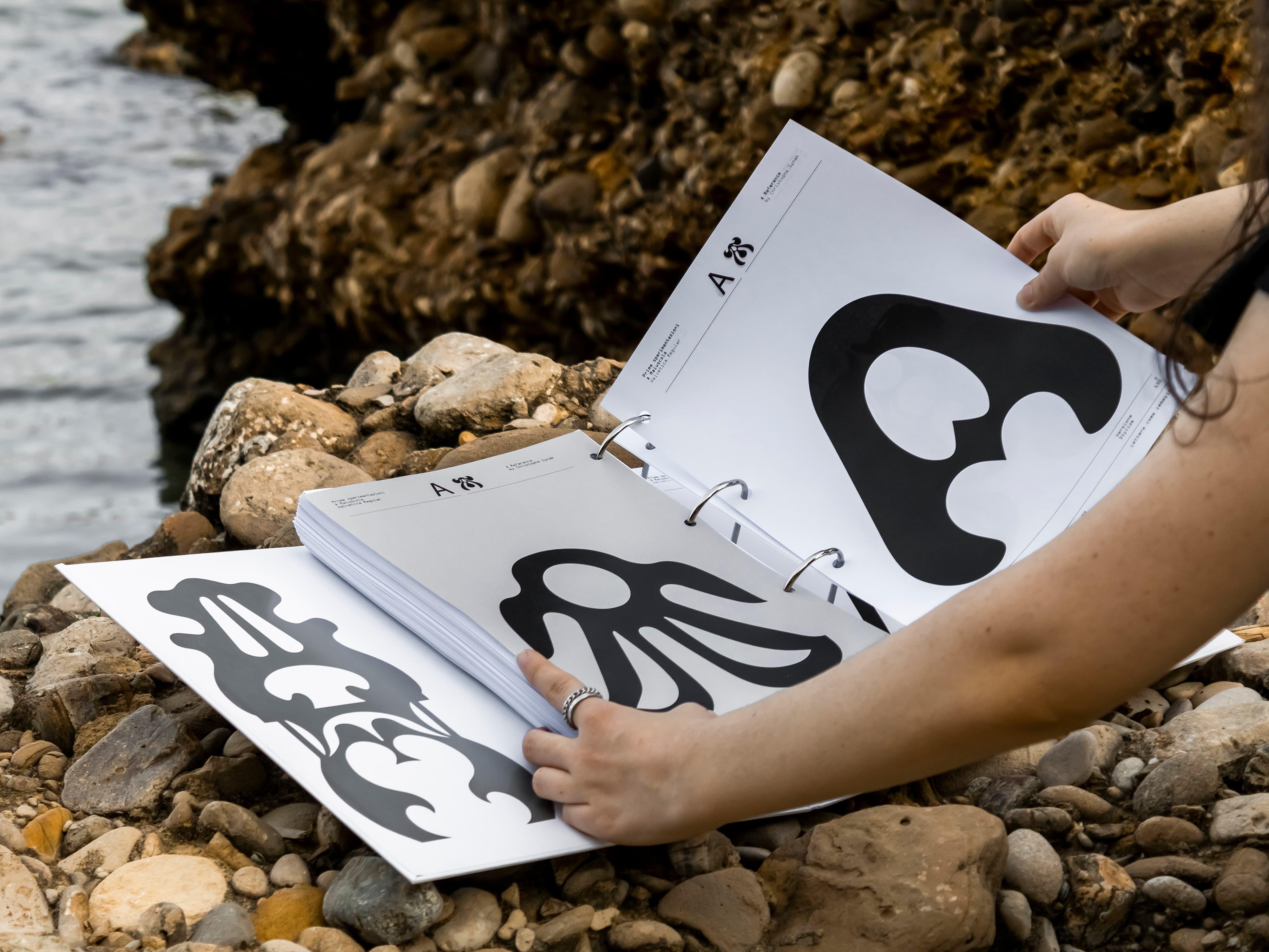 Lettere come immagini project image showing typographic forms treated as visual images.