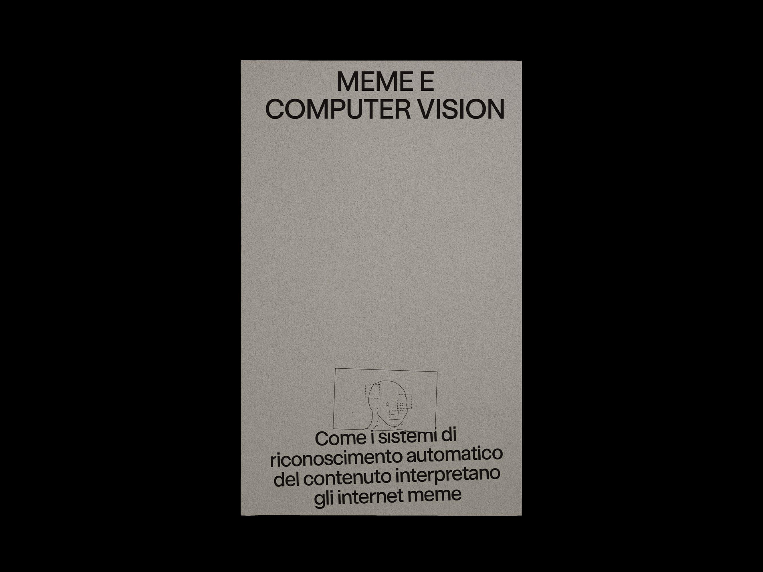 White Meme e Computer Vision booklet on a black background.