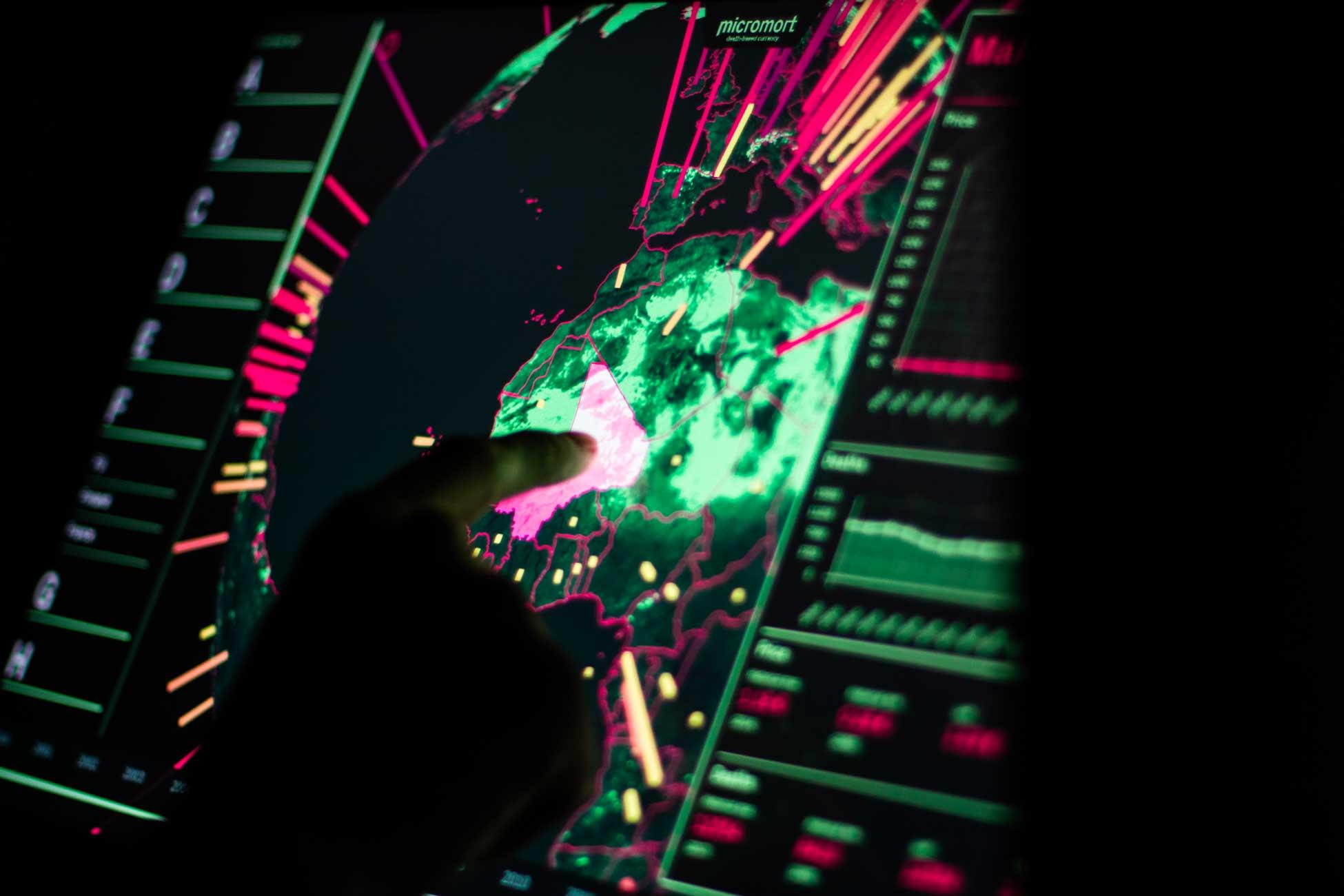 Micromort project image showing research on risk, probability, and mortality.