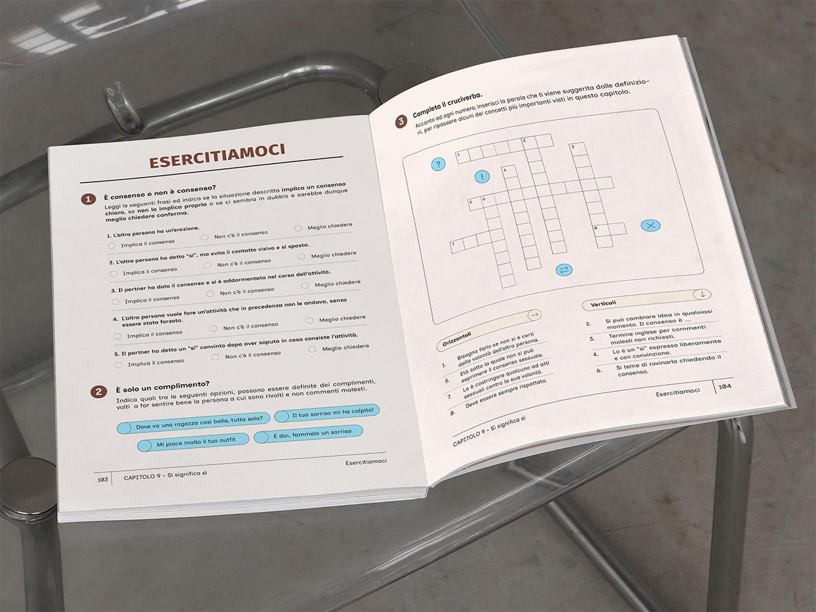 Worksheet page with ruled sections for recording doubts, questions, curiosities, and answers.