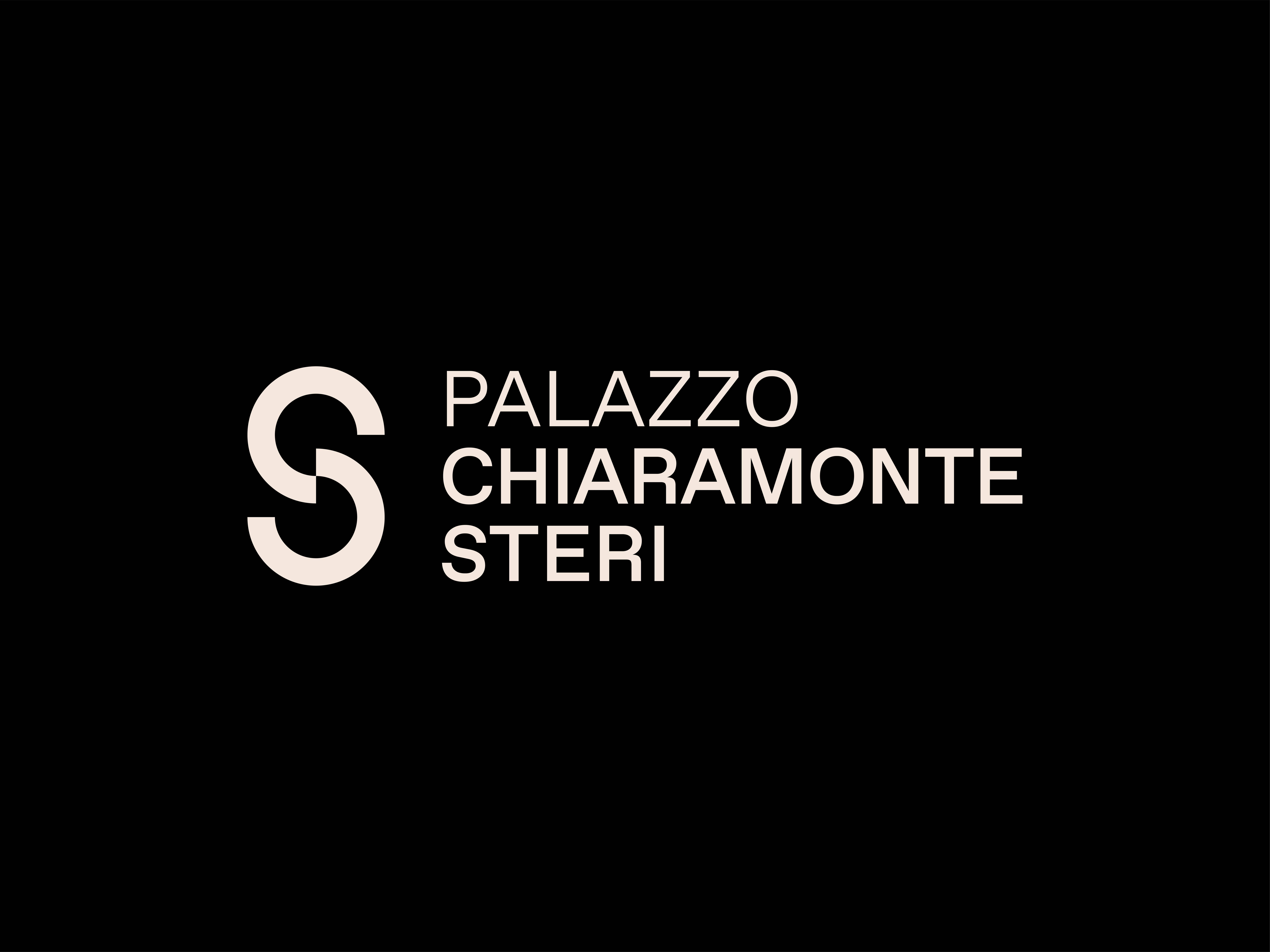 Palazzo Chiaramonte Steri project image showing identity and exhibition graphics for the historic Palermo building.