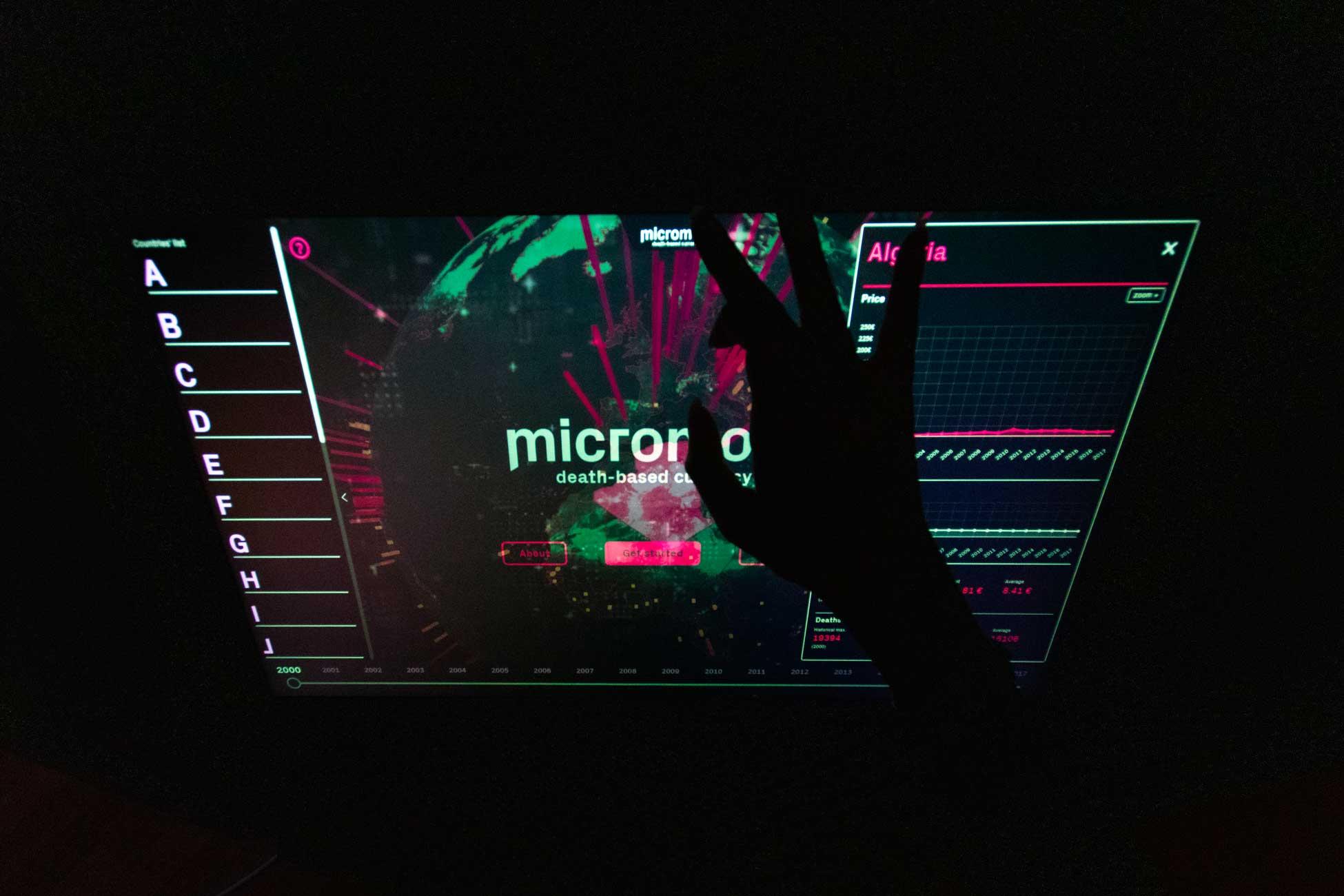 Micromort project image showing research on risk, probability, and mortality.