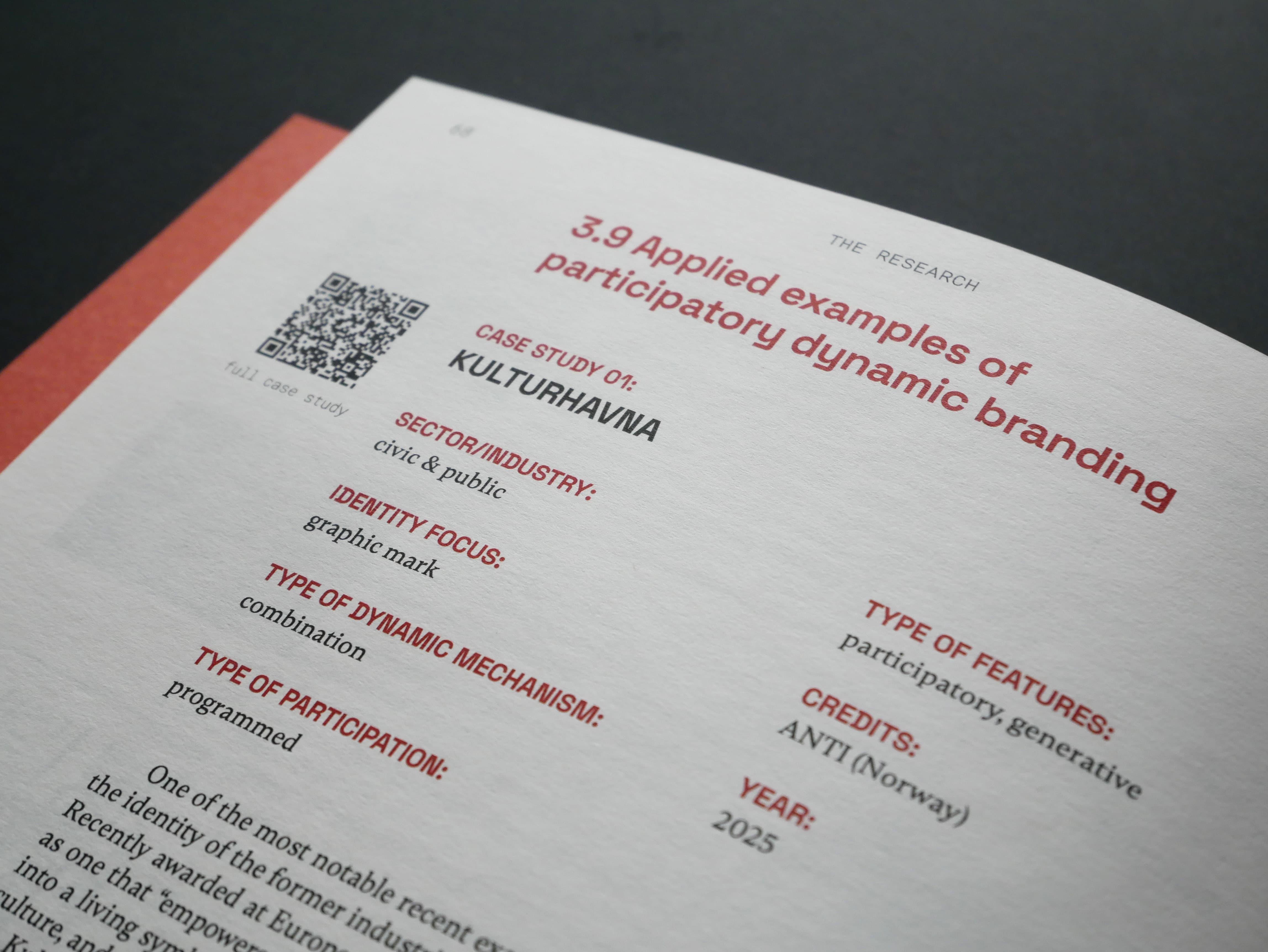 Close-up of the Kulturhavana case-study page, labelled an applied example of participatory dynamic branding.