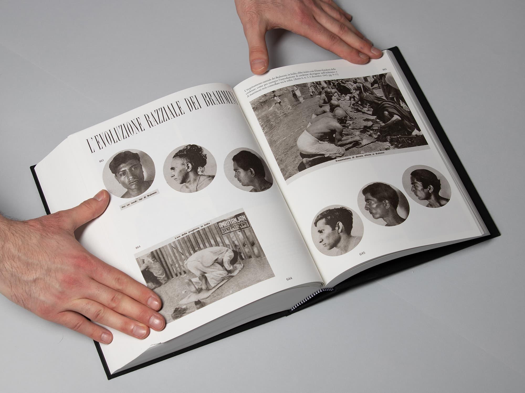 Introduzione alle non-razze project image showing editorial design and typographic research.