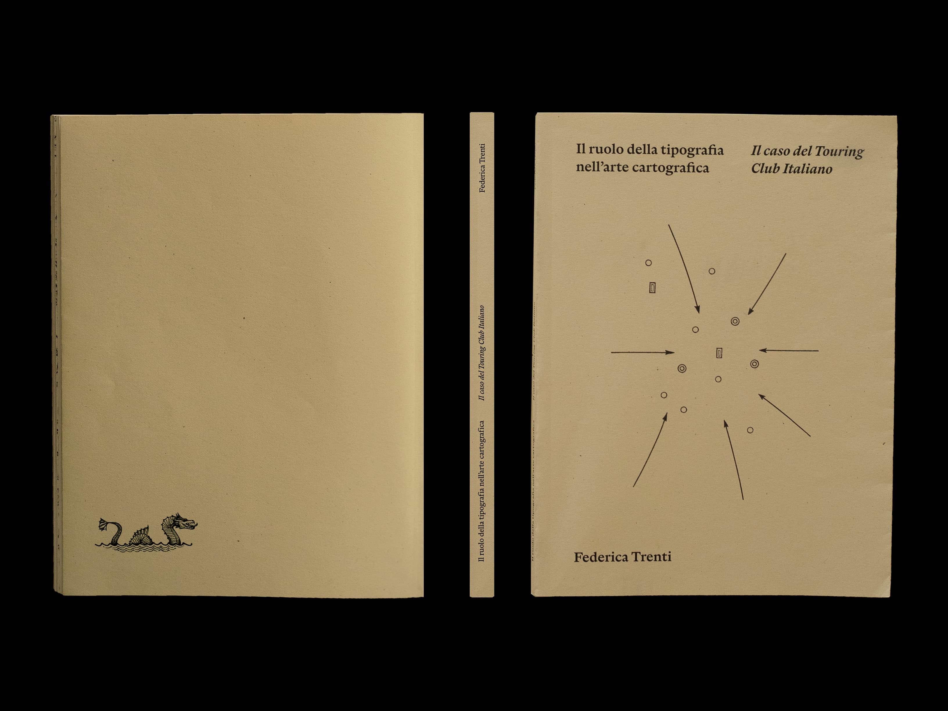 Two beige books with a map-like diagram on the cover.