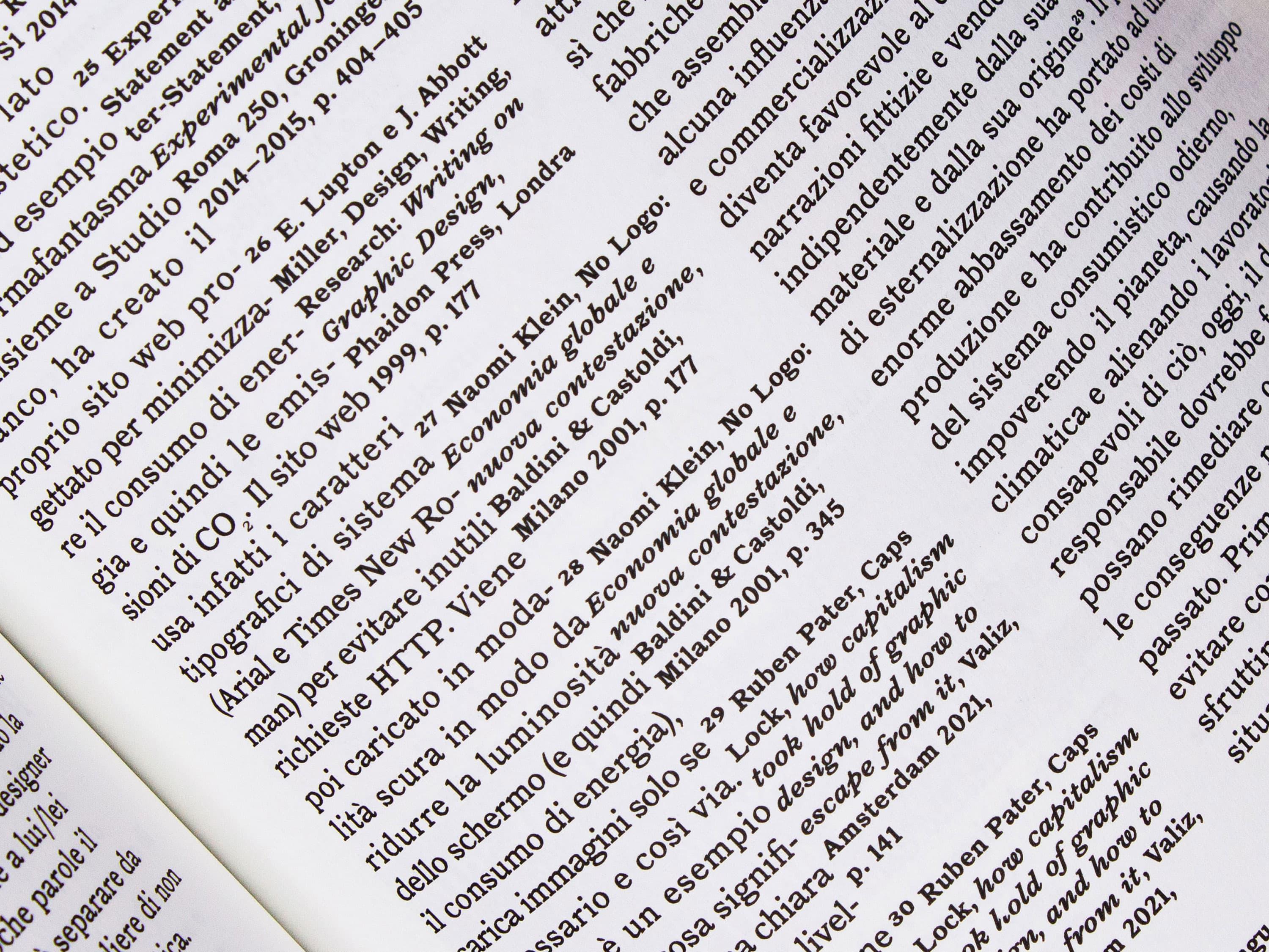 Close-up of a Ci sarà una volta page with angled Italian text.
