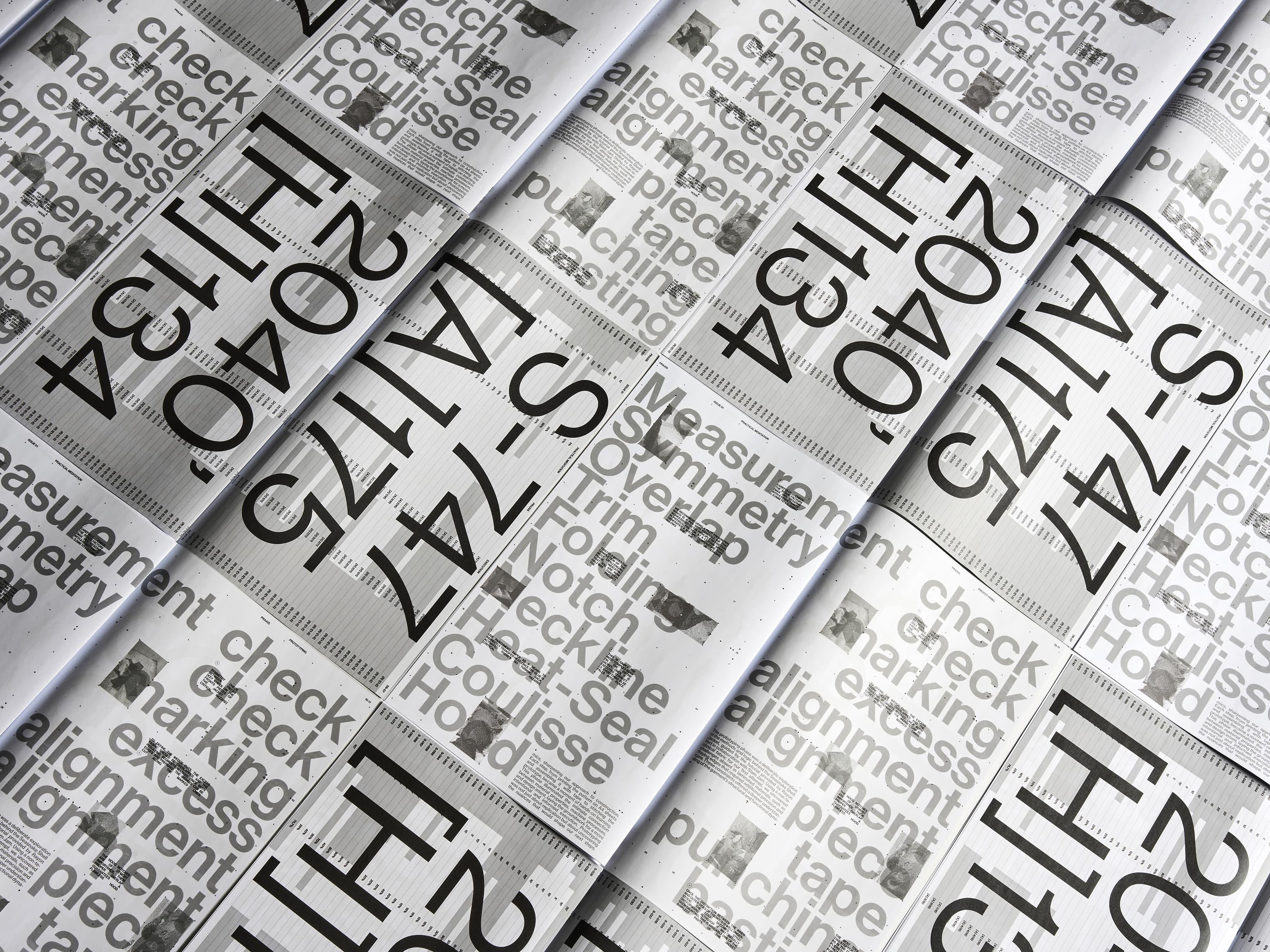White Praxis publications with large black lettering on a patterned background.