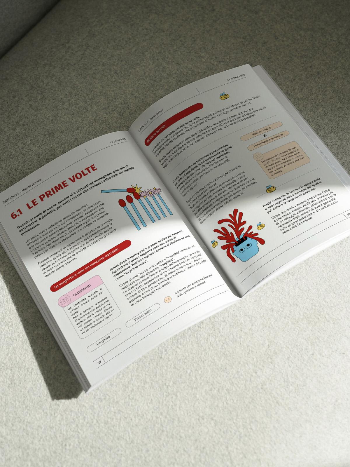 Open Facciamolo Meglio exercise spread with questions, answer prompts, and a crossword.