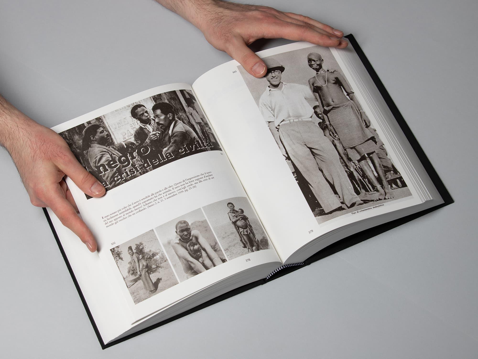 Introduzione alle non-razze project image showing editorial design and typographic research.